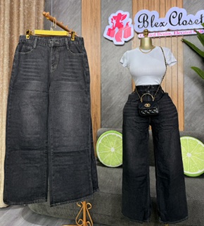 Black non- stretchy jeans