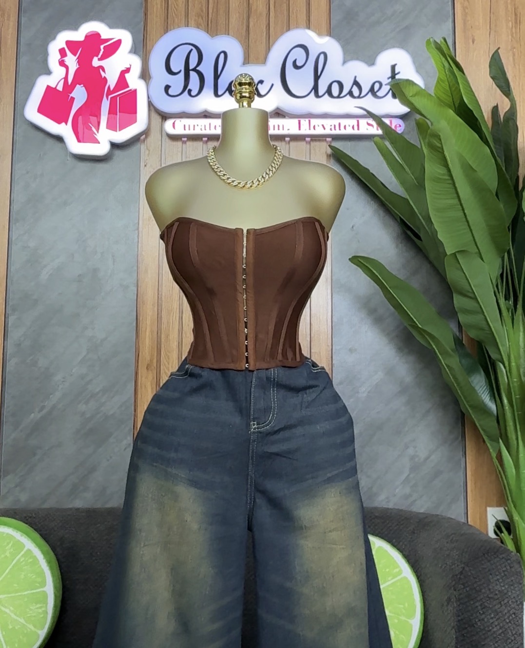 Stretchy bandage corset top