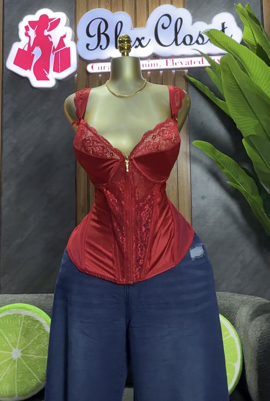 Stretchy corset top